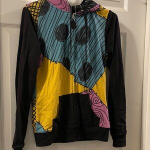 Hot topic reversible Jack and Sally hoodie